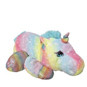 Walmart Giant Large Fairy Mystical Tie Dye Unicorn Plush Stuffed Animal 28"